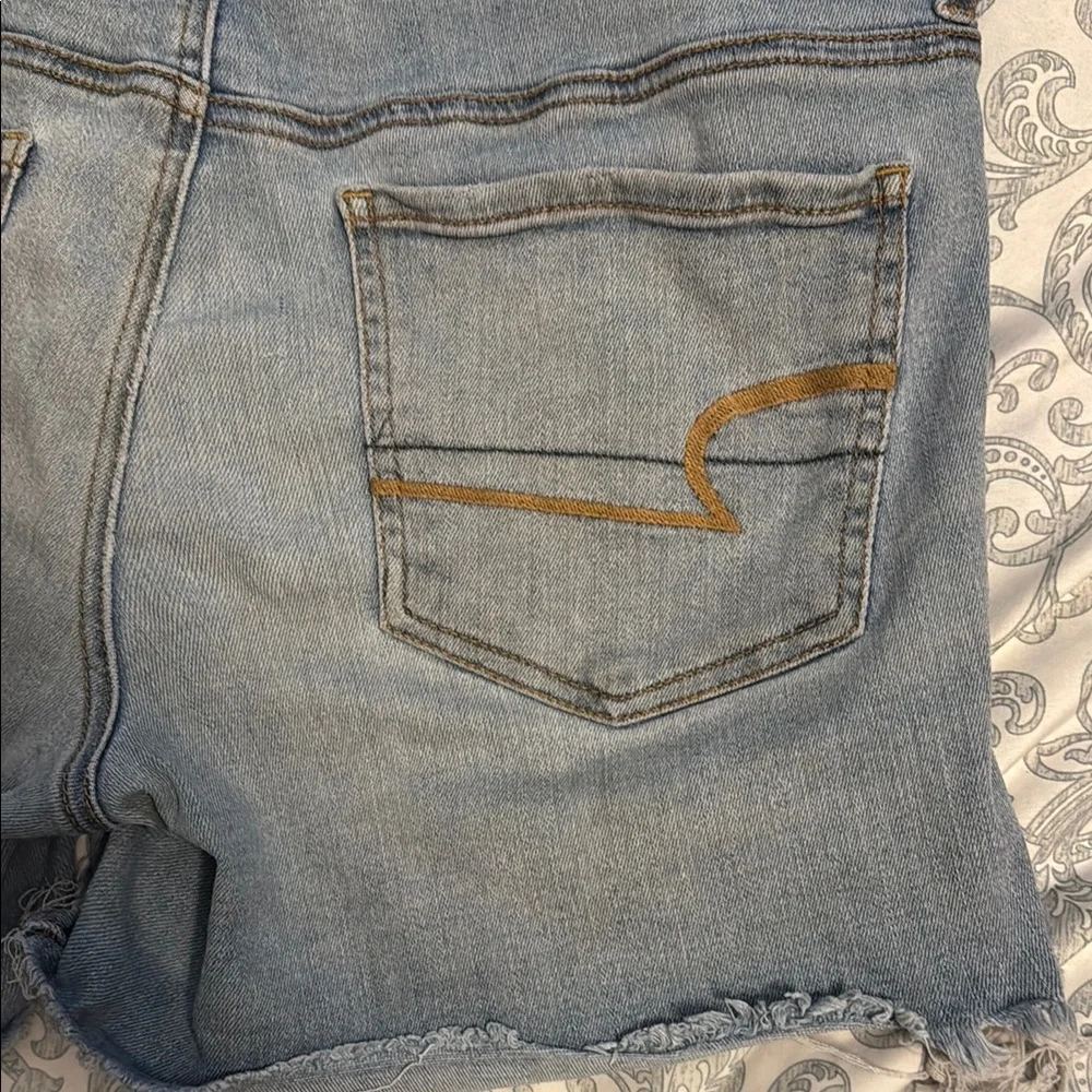 American Eagle Outfitters Blue Jean Shorts Casual Summer Style - Picture 5 of 9